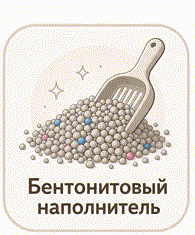 Бентонитовый наполнитель — анимация