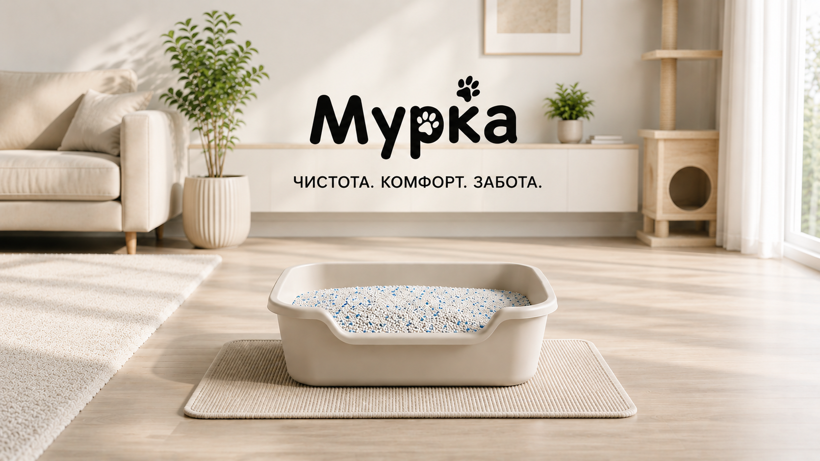 Лоток Мурка в интерьере
